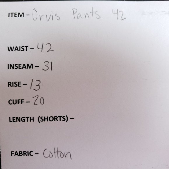 Orvis Cargo Pants Men's Size 42 Brown - Picture 6 of 7